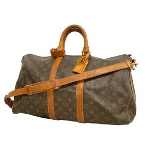 Authentic Louis Vuitton Keepall 45 bandouliere travel unisex with strap duffle